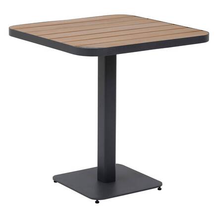 TYLA Bistro Table Acacia / Graphite 2 seats - Epoxy-treated steel, FSC® certified acacia