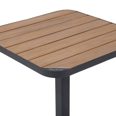 TYLA Bistro Table Acacia / Graphite 2 seats - Epoxy-treated steel, FSC® certified acacia