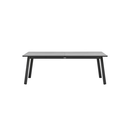 Extendable garden table PAVANE Graphite 12 seats - Epoxy-coated aluminum