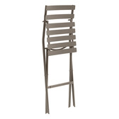 Set of 2 high folding garden chairs GREENSBORO tonka Epoxy-treated steel, Reinforced rust protection Tonka