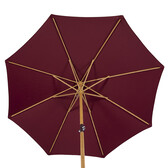Straight parasol TINAEI burgundy 3 m - Olefin, FSC®-certified Bamboo Bordeaux