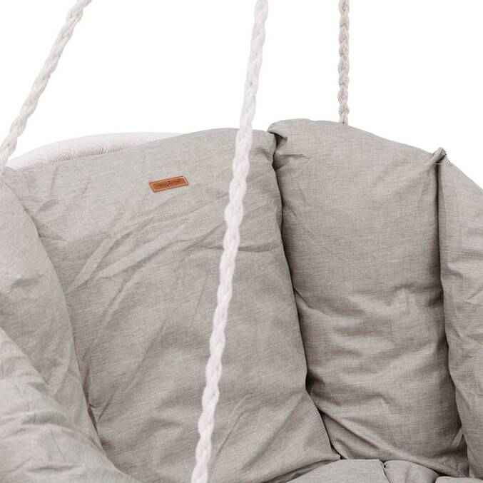 Hanging lounge chair CORDESSA Hazelnut Epoxy-coated steel, Polyester13