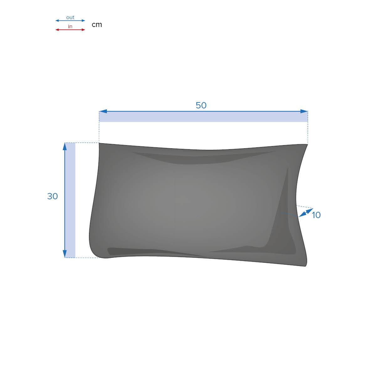 Outdoor decorative cushion KORAI Wheat 30 x 50 cm - Polyester Wheat