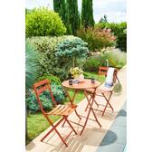 Folding garden chair GREENSBORO Amber Epoxy-coated steel, Reinforced rust treatment Amber
