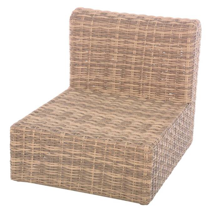 Garden furniture set MOORÉA Savana 5 seats - Epoxy-treated aluminum, Woven resin, Polyester Savana