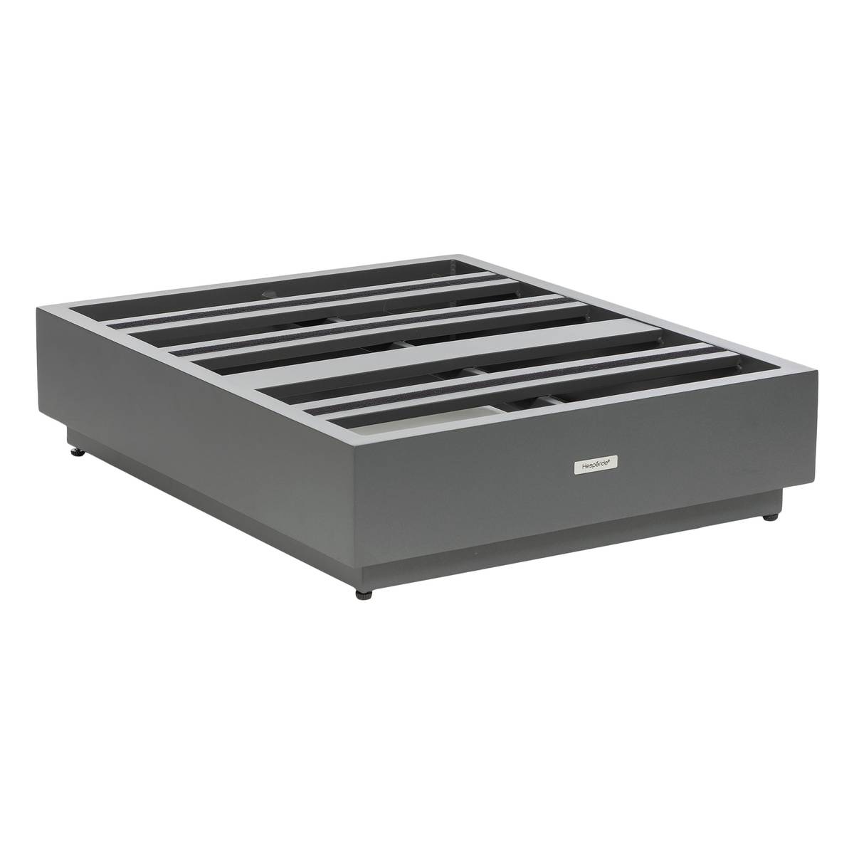 Garden ottoman ALLURE Graphite / Dark Grey Epoxy-treated aluminum, Olefin Dark grey / Graphite