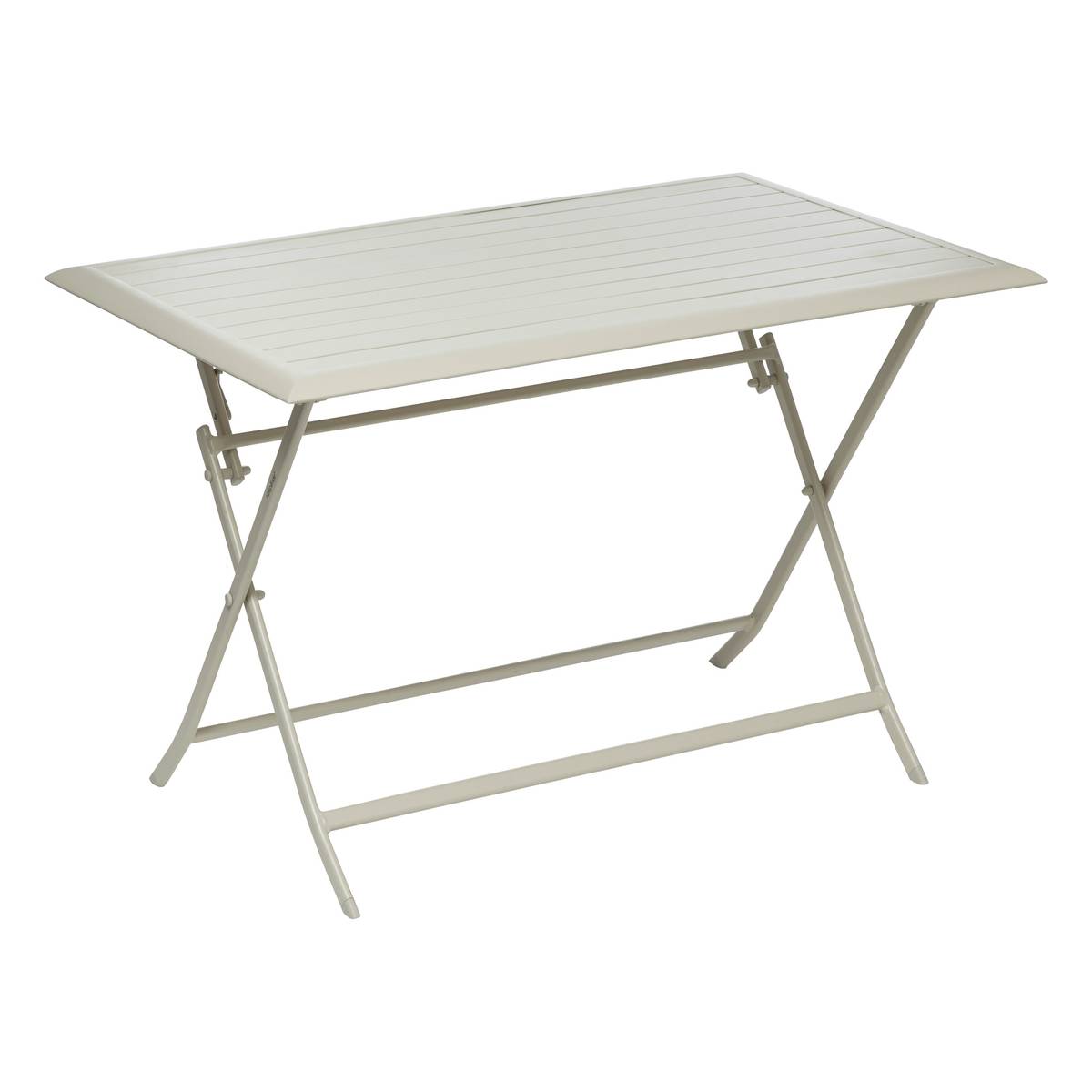 Rectangular folding garden table AZUA Clay 4 seats - Epoxy-coated aluminum Clay