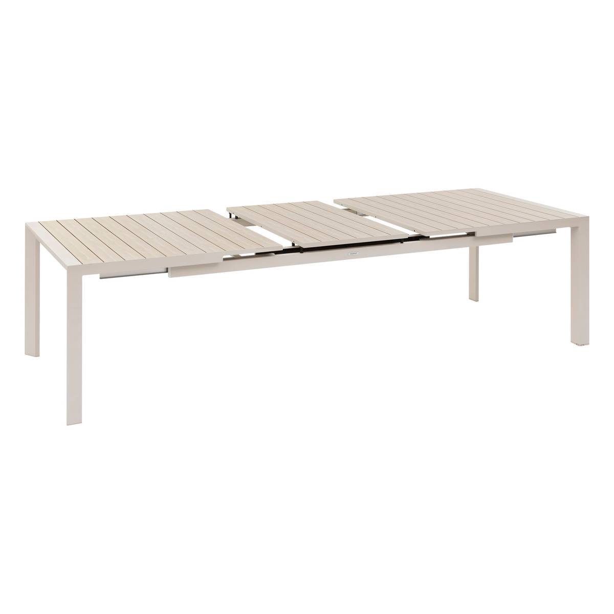 Garden table ÉVASION Linen / Clay 10 seats - Epoxy-coated aluminum Linen / Clay