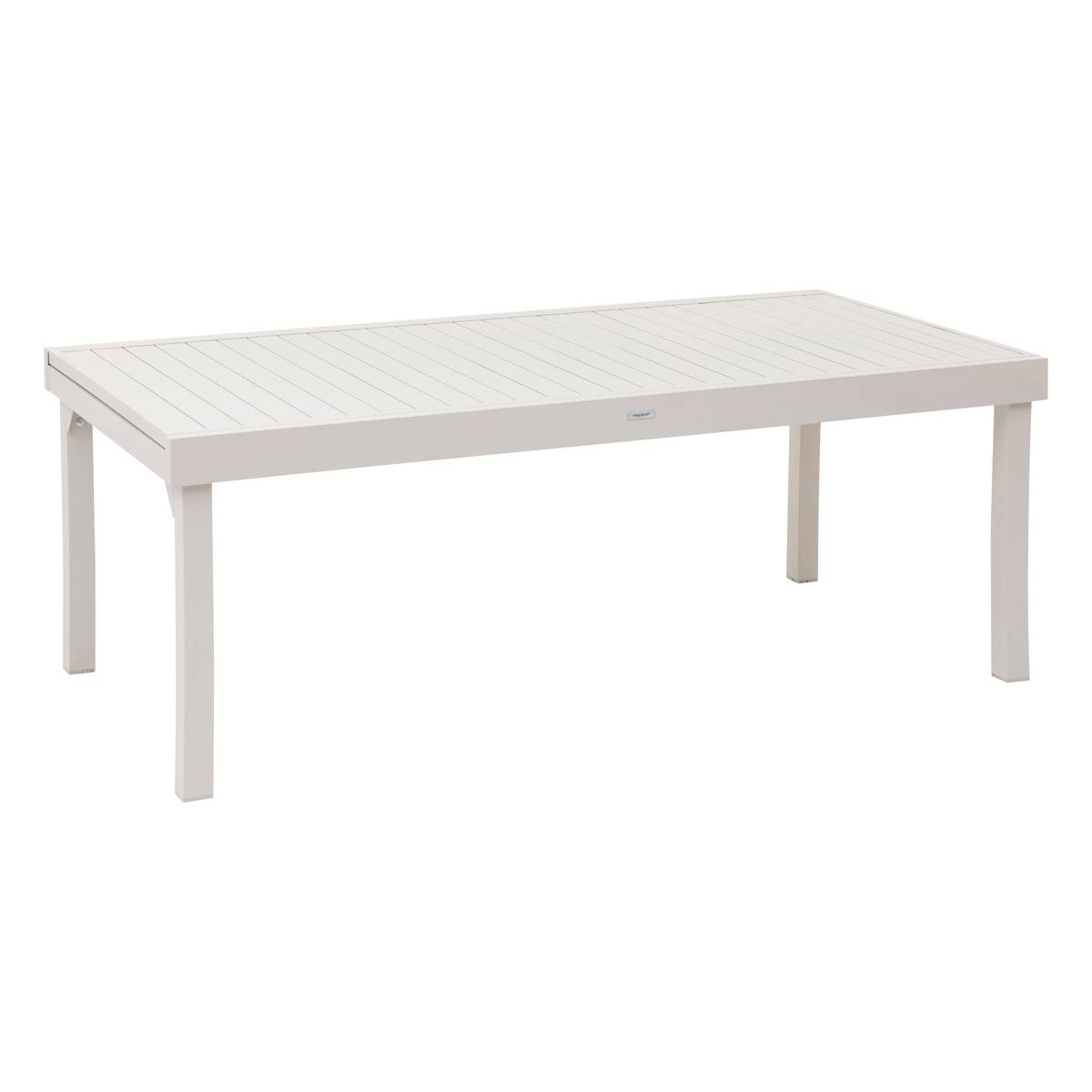 Extendable garden table PIAZZA Clay 12 seats - Epoxy-coated aluminum Clay