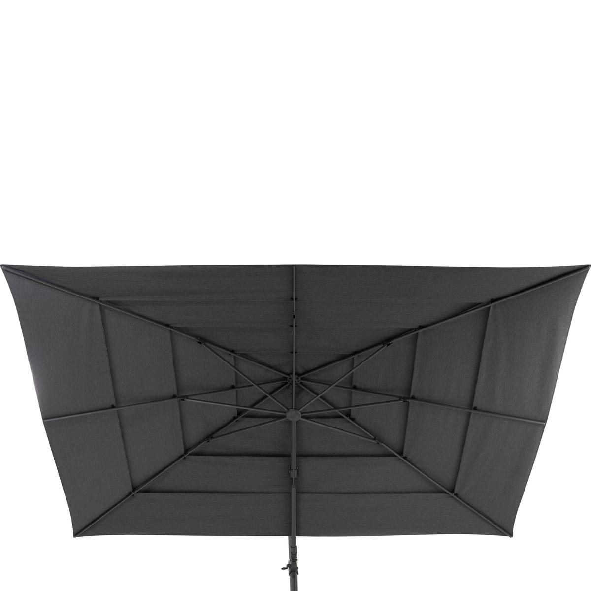 Square parasol canopy MELHIA Anthracite For MELHIA 3 x 3 m - Olefin Anthracite