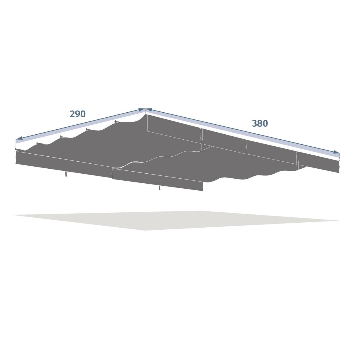 Gazebo canopy ZALYA Slate For ZALYA 4 x 3 m - Polyester Slate