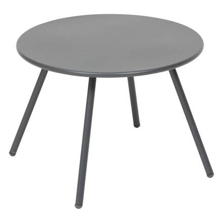 Garden lounge set duo PAOPAO Grey / Graphite 2 seats - Epoxy-treated steel, Reinforced anti-rust treatment