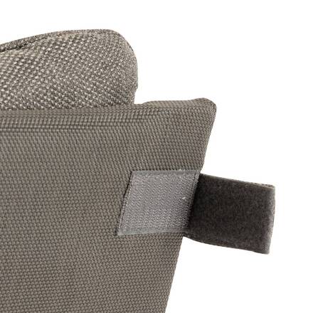 Garden relax armchair LAMBINIO Graphite / Dark grey Epoxy-treated aluminum - Olefin