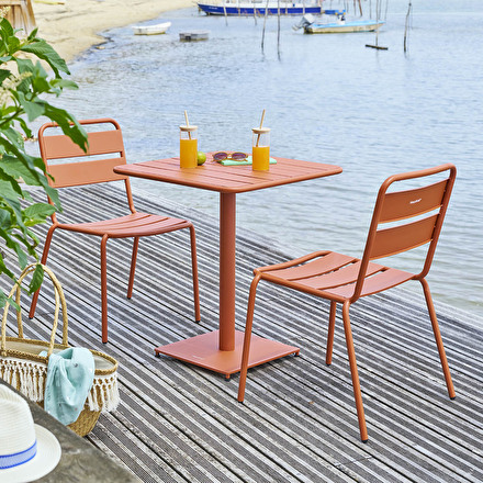 Square garden table PHUKET Amber