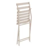 Folding garden chair GREENSBORO Clay Epoxy-coated steel, Reinforced rust treatment Clay