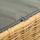 Storage chest BAYANA Savana 1500L - Epoxy-treated steel, Synthetic woven resin Savana