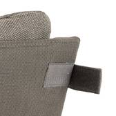 Garden relax armchair LAMBINIO Graphite / Dark grey Epoxy-treated aluminum - Olefin Dark grey / Graphite