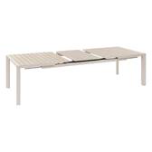 Garden table ÉVASION Linen / Clay 10 seats - Epoxy-coated aluminum Linen / Clay