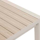 Garden table ÉVASION Linen / Clay 10 seats - Epoxy-coated aluminum Linen / Clay