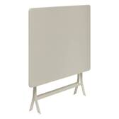 Rectangular folding garden table GREENSBORO Clay 4 seats - Epoxy treated steel, Reinforced anti-rust treatment Clay