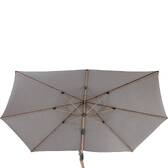 Parasol canopy TIKEO Platinum For TIKEO 4.2 x 3 m - Polyester Platinum