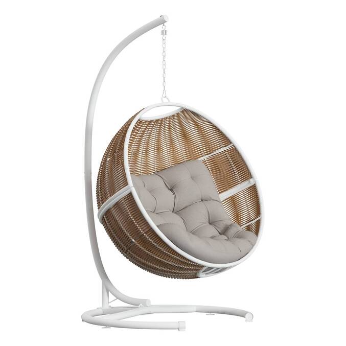 Stand for hanging chair PANAO White 113 x 113 x 210 cm - Epoxy-coated steel9