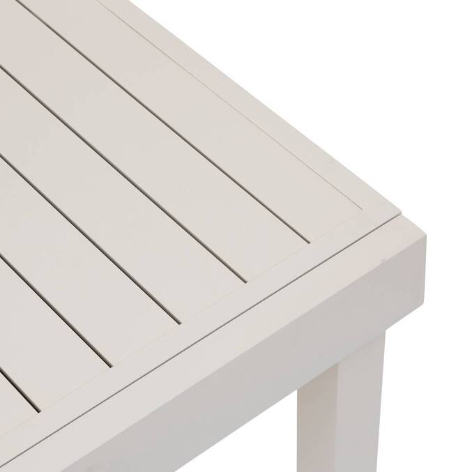 Extendable garden table PIAZZA Clay 12 seats - Epoxy-coated aluminum Clay
