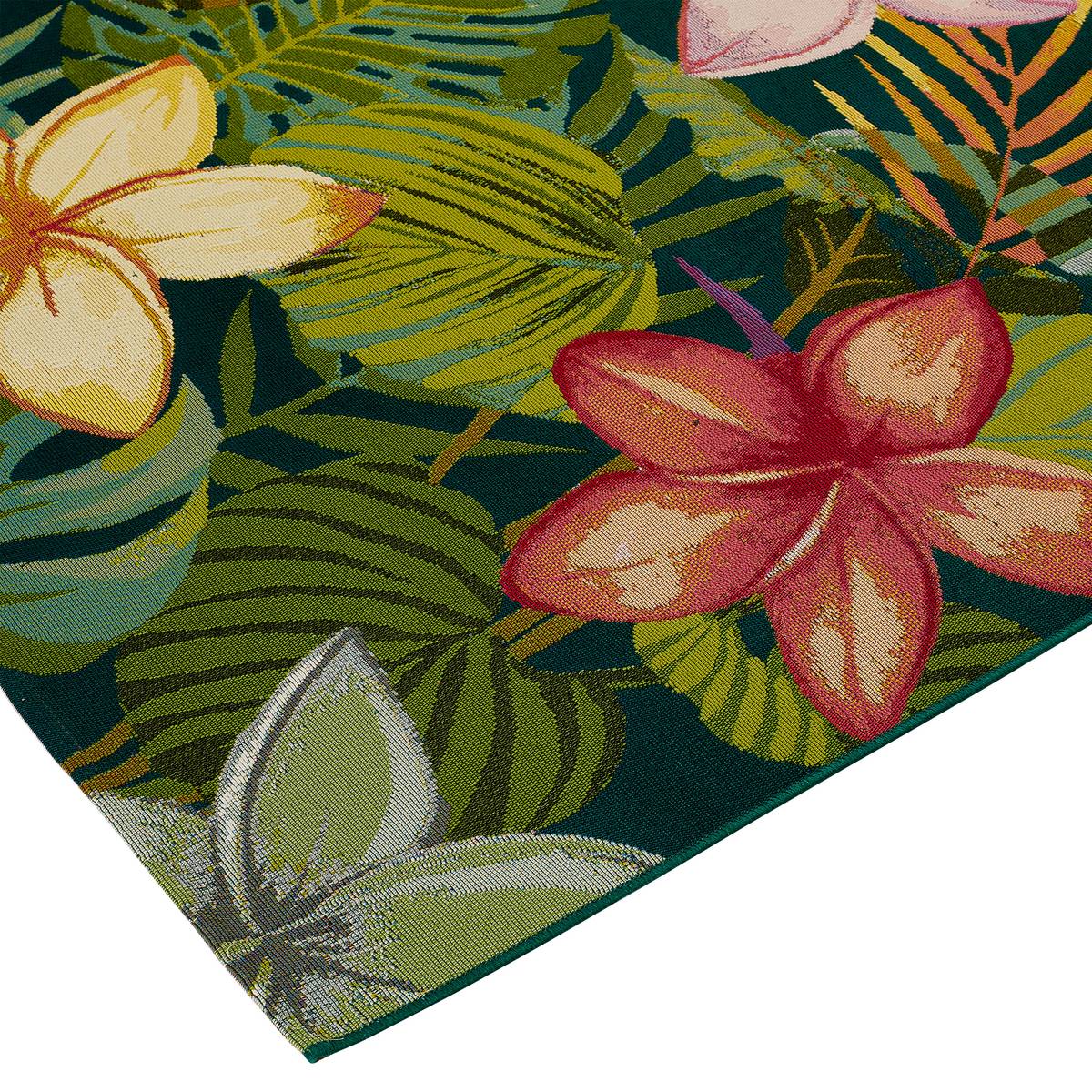 Outdoor rug KEPA Tropical pattern 200 x 150 cm - Polypropylene Flower Pattern
