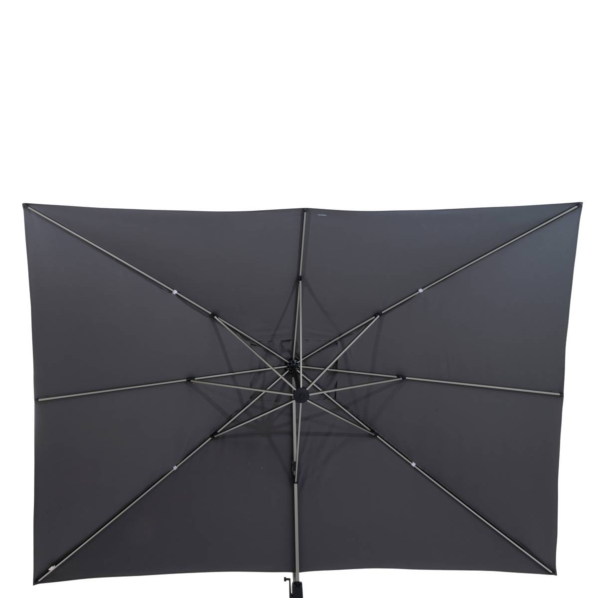 Rectangular cantilever parasol ÉQUADOR Slate 4 x 3 m - Aluminum, Polyester Slate