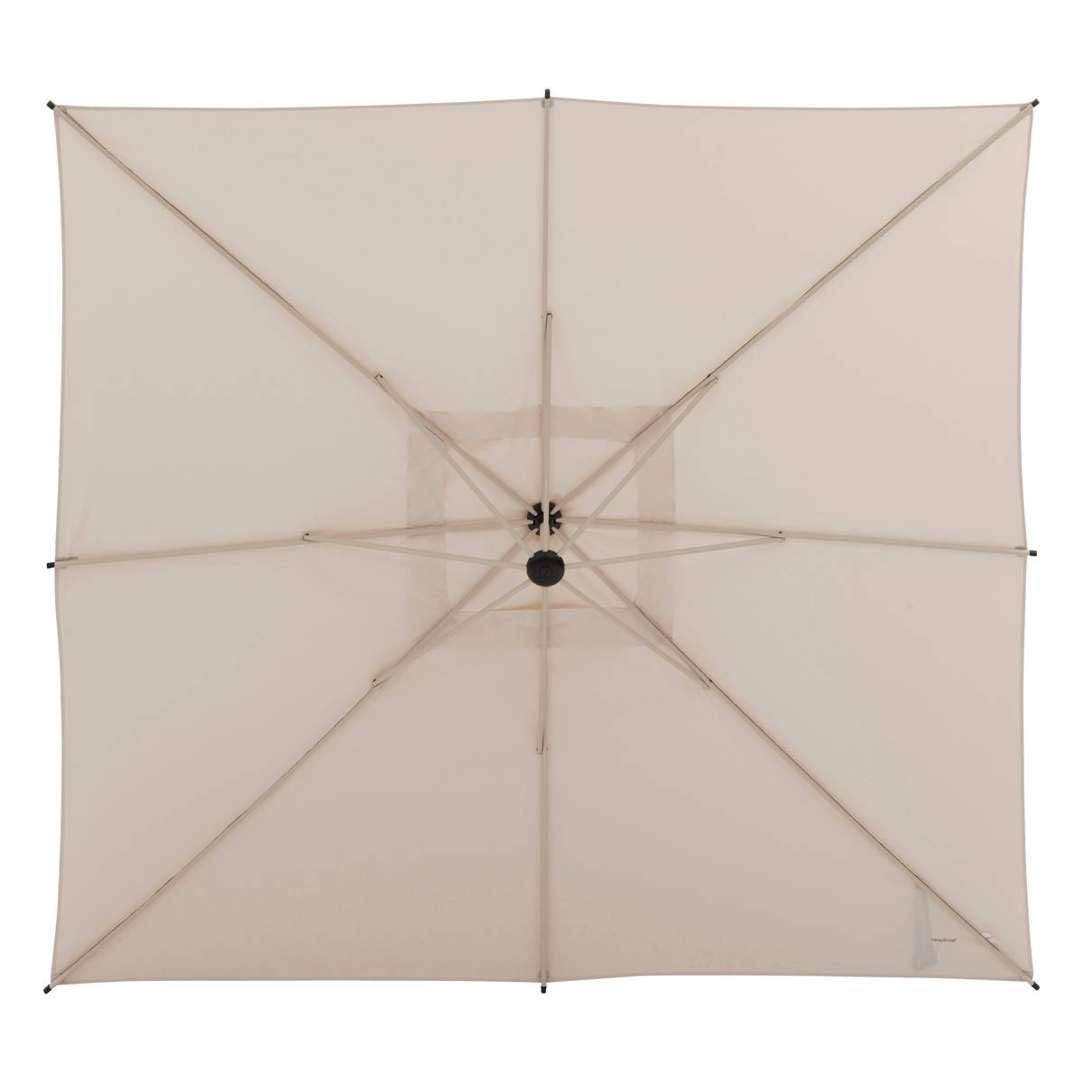 Offset square parasol MANOA Clay / Wheat 2.5 x 2.5 m - Epoxy-treated aluminum, steel, polyester Clay / Wheat