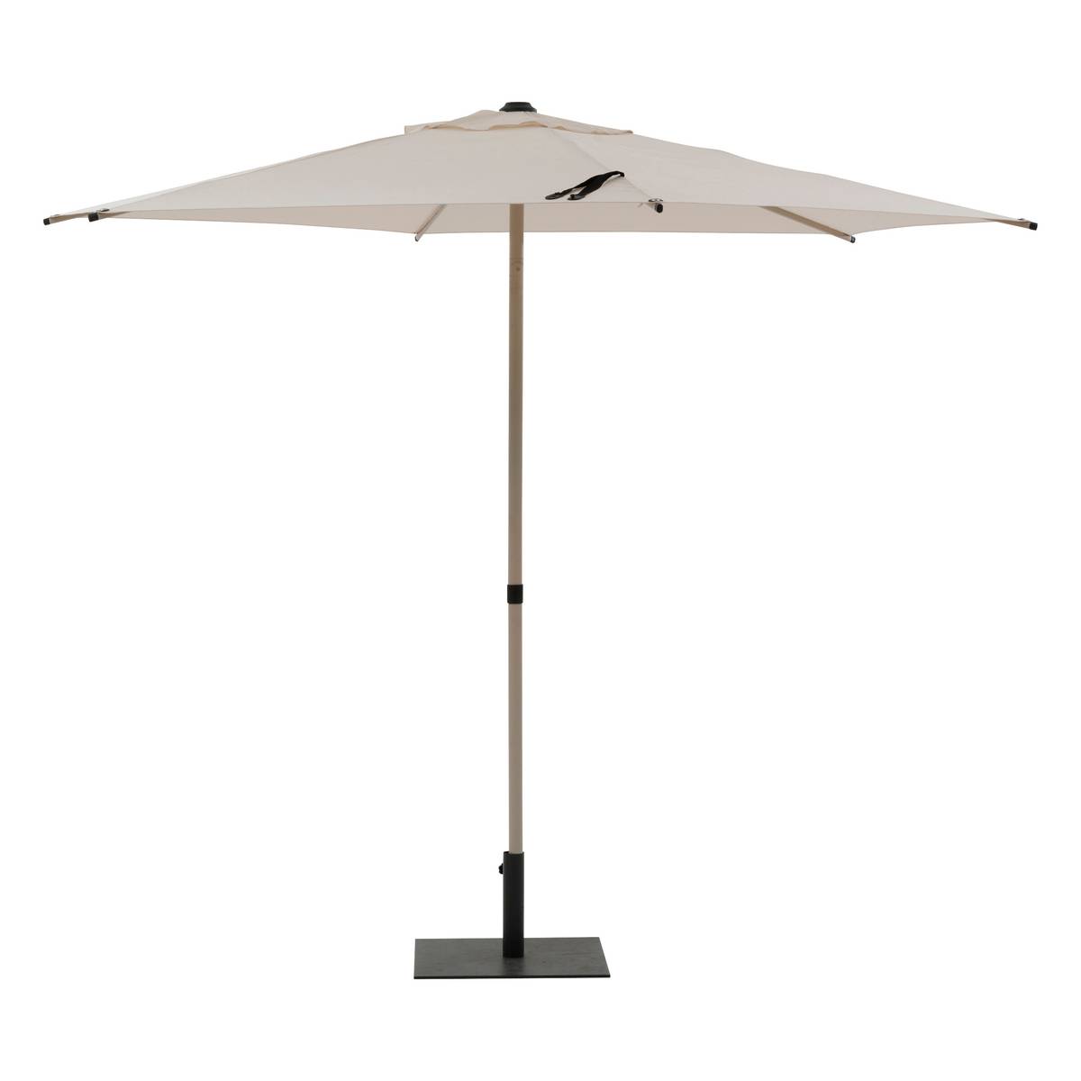 Tilt round parasol SOYA Clay / Wheat 2.7 m - Steel, Polyester Clay / Wheat