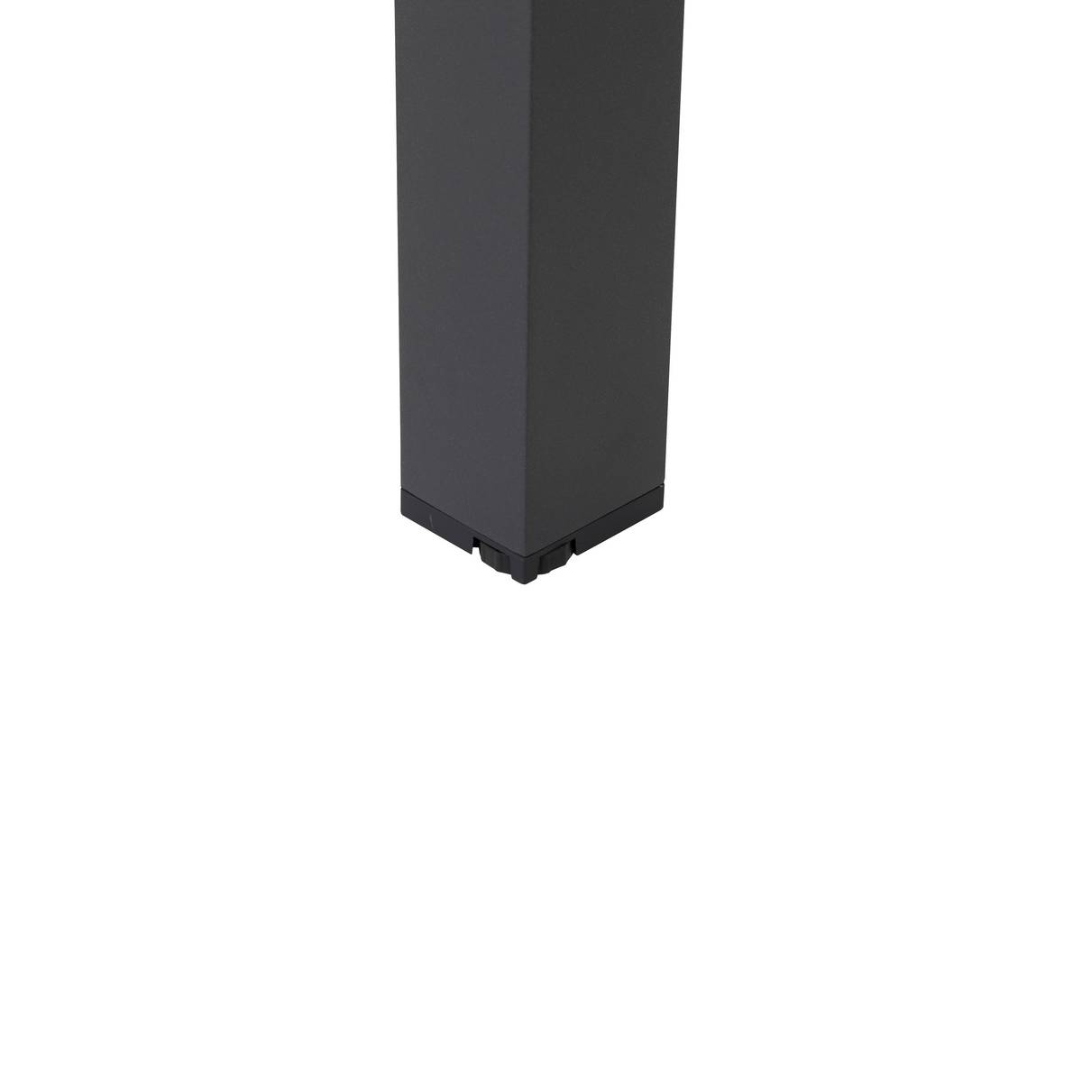 Garden table ÉVASION Wood effect honey / Graphite 2 seats - Epoxy-treated aluminum, Wood-effect aluminum slats Wood Effect Honey / Graphite