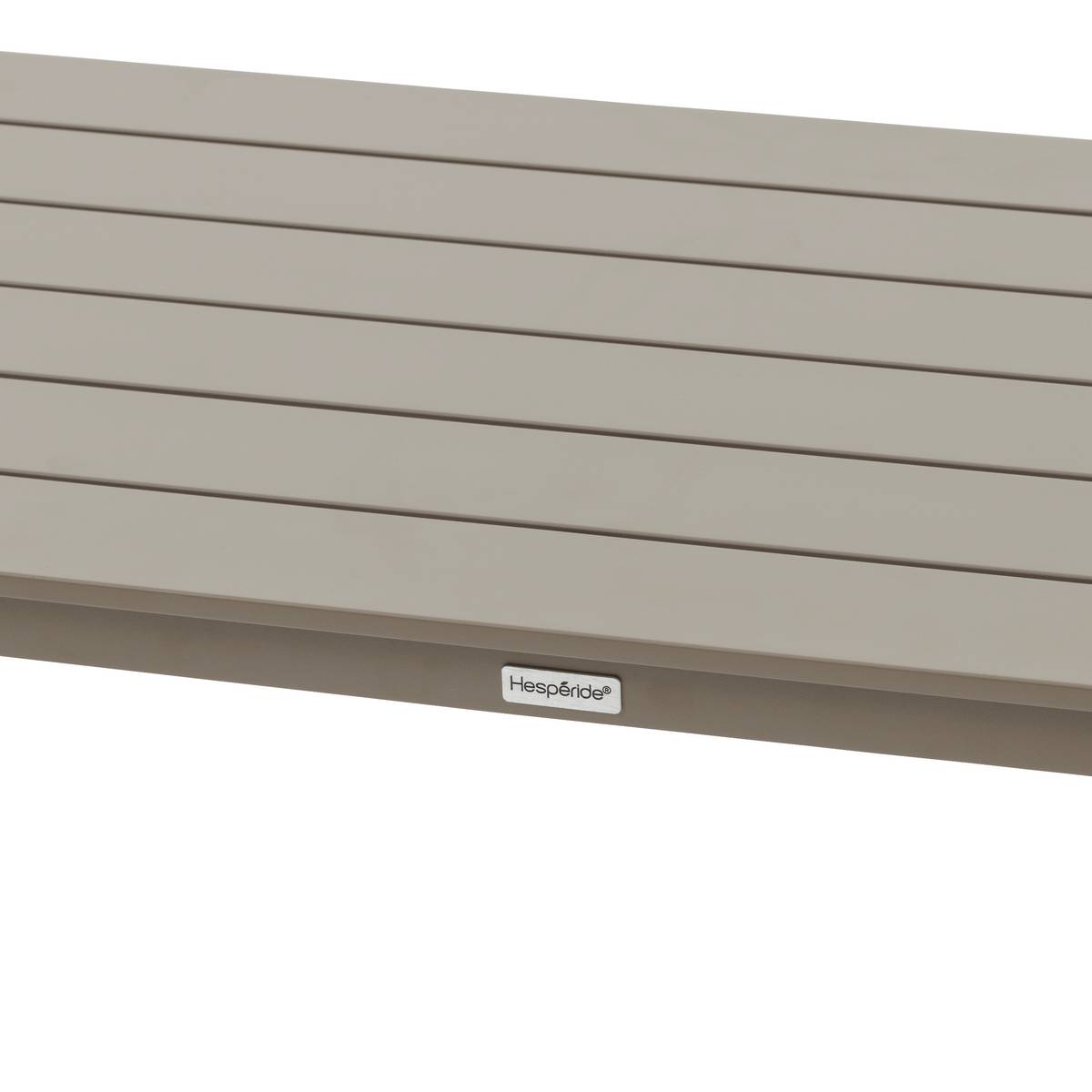Garden lounge set BOREANE Hazelnut / Coffee 5 seats - Epoxy-treated aluminum, Texaline, Polyester Hazelnut / Coffee