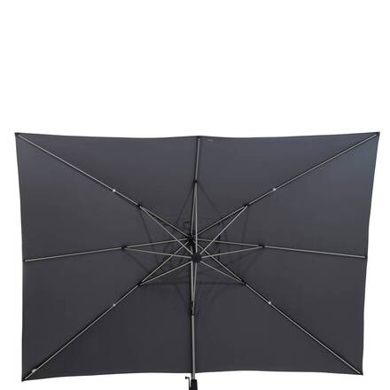 Rectangular cantilever parasol ÉQUADOR Slate 4 x 3 m - Aluminum, Polyester
