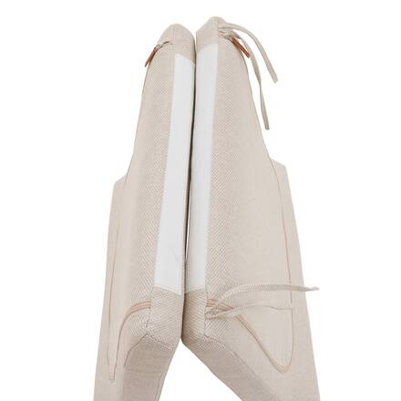 Garden lounge set BOREANE Linen / Clay 5 seats - Epoxy-treated aluminum, Texaline, Polyester