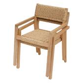 Set of 2 armchairs TEMEIRA Acacia FSC® certified Acacia, synthetic woven resin Acacia