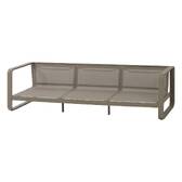 Garden lounge set DOMILLY Coffee 5 seats - Epoxy-treated aluminum, Olefin Coffee