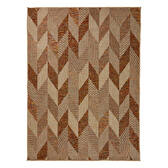 Outdoor carpet ZOÉ geometric effect 100 x 150 cm - Polypropylene Chevron Pattern 1