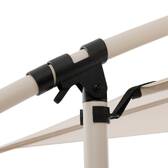 Offset square parasol MANOA Clay / Wheat 2.5 x 2.5 m - Epoxy-treated aluminum, steel, polyester Clay / Wheat