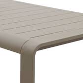 Garden table DOMILLY Coffee 10 seats - Epoxy-coated aluminum Coffee