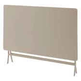 Rectangular folding garden table GREENSBORO Clay 6 seats - Epoxy treated steel, Reinforced anti-rust treatment Clay