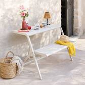 Balcony set DRILIA Clay 2 seats - Epoxy-coated steel Clay