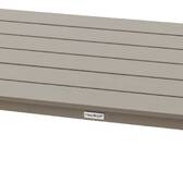 Garden lounge set BOREANE Hazelnut / Coffee 5 seats - Epoxy-treated aluminum, Texaline, Polyester Hazelnut / Coffee