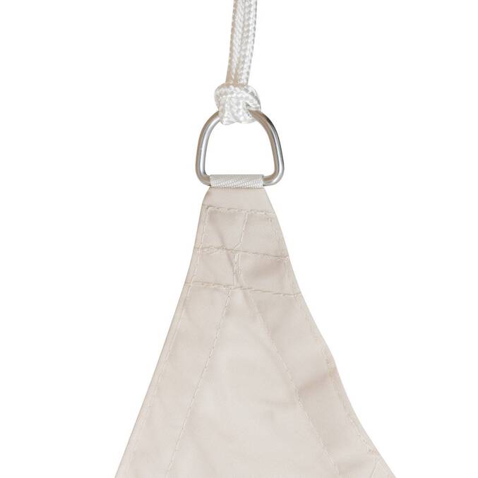 Triangular shade sail CURACAO Wheat 3 x 3 x 3 m - Polyester Wheat
