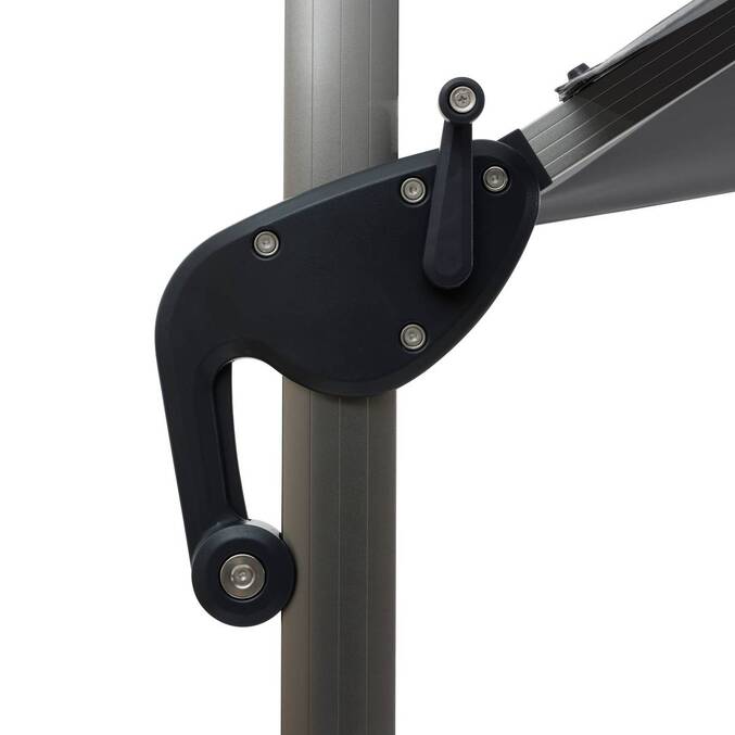 Rectangular cantilever parasol ÉQUADOR Slate 4 x 3 m - Aluminum, Polyester Slate
