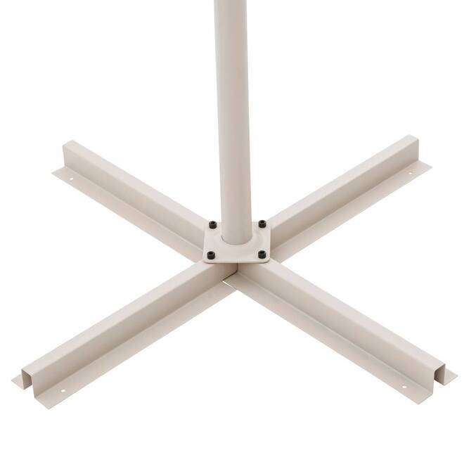 Round cantilever parasol MANOA Clay / Wheat 3 m - Epoxy-coated aluminum, steel, polyester Clay / Wheat