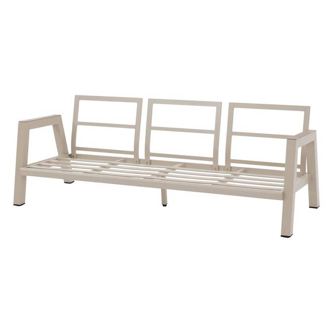 Garden lounge set AXIOME Beige / Clay 5 seats - Epoxy-treated aluminum, Olefin Beige / Clay