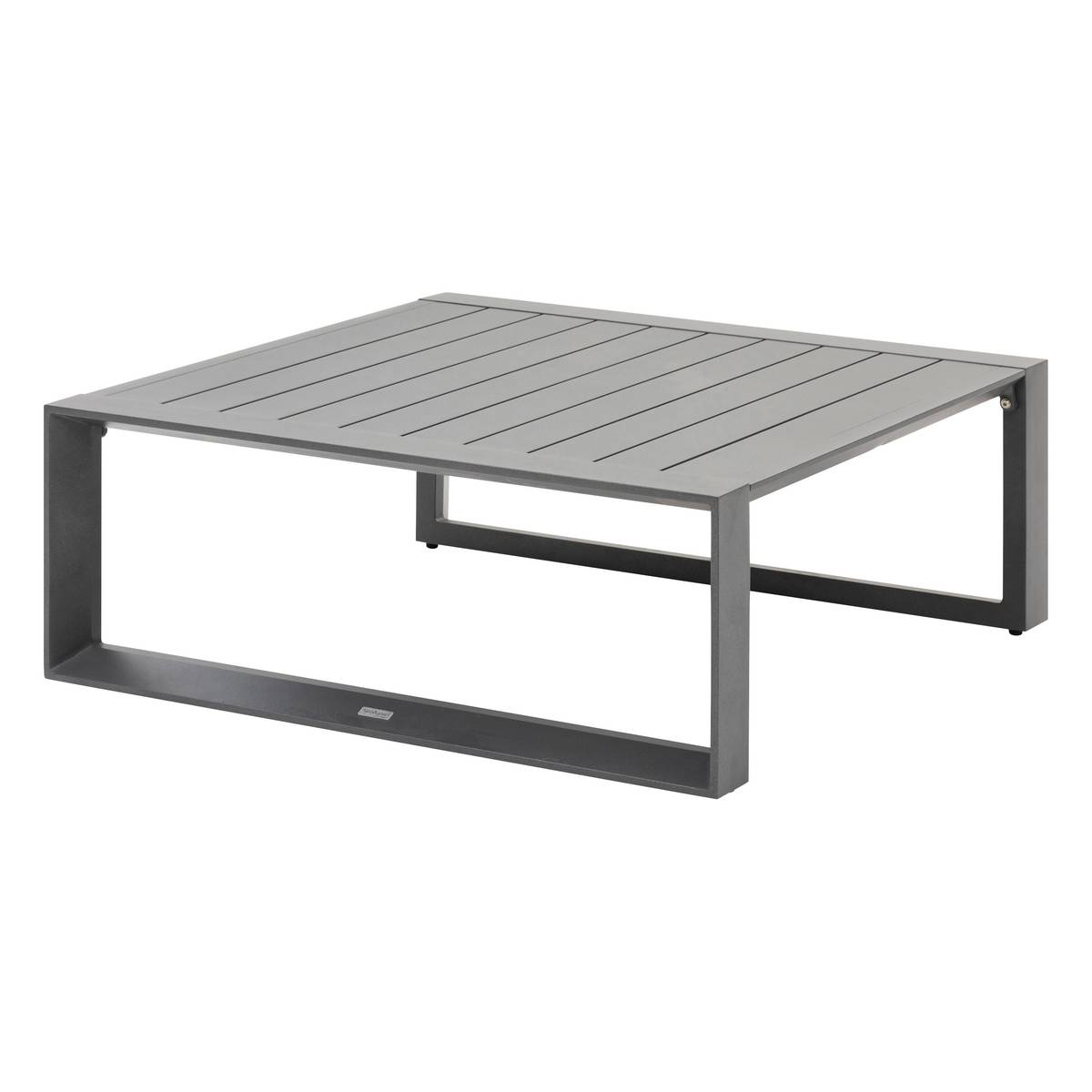 Rotating garden lounge set ALLURE Graphite 5 seats - Epoxy-treated aluminum, Polyester Grey / Graphite