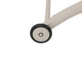 Sun lounger JIMANI Badianne / Clay 2 wheels - Epoxy-coated aluminum, Texaline Star Anise / Clay