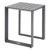 Garden corner sofa ALLURE Graphite 5 seats - Epoxy-treated aluminum, Polyester Grey / Graphite